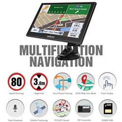 CARRVAS 9 inchs GPS Navigation for Truck & Car Truck GPS Satellite Navigation System with Truck Height Limit Prompt, Prompt Voice Guidance, Poi, Speed Camera Prompt