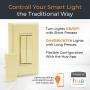RunLessWire Click for Philips Hue Wireless Dimmer Light Switch, Smart Switch with Battery-Free Installation (Switch, Ivory)
