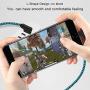 iPhone Charger Cord Right Angle Lightning Cable 5 Pack (3/3/6/6/10FT) Nylon Braid 90 Degree Charging Cord Fast Charging & Data Sync Cord Long Compatible iPhone 12 11 Pro XS Max/X/8/7/Plus iPad Blue