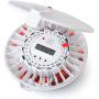 LiveFine Automatic Pill Dispenser, 28-Day Electronic Medication Organizer with Alerts, Flashing Light and Safety Latch - Dispenses Prescriptions Up To 6 Times Per Day - Solid White Lid OPEN BOX