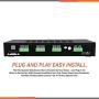 Premium New and Improved 6 Zone Channel Speaker Switch Selector Volume Control Switch Box Hub Distribution Box for Multi Channel High Powered Amplifier Control 6 Pairs of Speakers - Pyle PSPVC6 Black