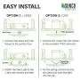 Sunco Lighting 48 Pack 5 Inch / 6 Inch Flush Mount Disk LED Downlight, 15W=100W, 3000K Warm White, 1050LM, Dimmable, Hardwire 4/6'' Junction Box, Recessed Retrofit Ceiling Fixture Sunco Lighting 48 Pack 5 Inch / 6 Inch Flush Mount Disk LED Downlight, 15W=100W, 3000K Warm White, 1050LM, Dimmable, Hardwire 4/6'' Junction Box, Recessed Retrofit Ceiling Fixture