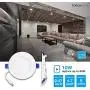 TORCHSTAR Basic Series 10W 4 Inch Low Profile Ultra-Thin Recessed Ceiling Light with Junction Box, 5000K Daylight Dimmable Can-Killer Downlight, 650lm 80W Eqv. ETL and Energy Star, Pack of 4