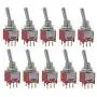 10 pcs Taiwan Subminiature sub Mini DPDT ON ON Toggle Switch for PCB Mount SMT SMD