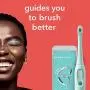 hum by Colgate Smart Battery Toothbrush Kit, Sonic Toothbrush with Travel Case and Replacement Head, Teal