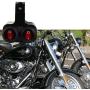 12v 16A Waterproof Motorcycle ATV 1 inch Handlebar Double Control Kill Button Switch Headlight Hazard Brake Fog Light ON Off Switches (Red) CNC Aluminium Alloy Handlebars Switches