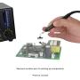 Aoyue 968A+ Professional SMD Digital Hot Air Rework Station with a Soldering Iron and Vacuum Pickup