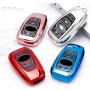 BINOWEN for Subaru Key Fob, TPU Key Shell Protector Shell Keyless Remote Control Smart Key Holder with Keychain Fit for 2018 2019 2020 Subaru WRX Outback Ascent Forester Crosstrek Keys (Blue)
