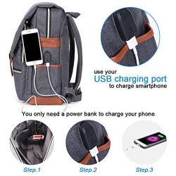 Modoker Vintage Laptop Backpack for Women Men,School College Backpack