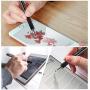 Digiroot Universal Stylus,[2-in-1] Disc Stylus Pen Touch Screen Pens for All Touch Screens Cell phones, iPad, Tablets, Laptops with 9 Replacement Tips(6 Discs, 3 Fiber Tips Included) - (Black)