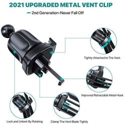 [2021 Upgraded] Miracase Magnetic Phone Car Mount,[2nd Generation-Strong Magnets&Clip] Hands Free Cell Phone Holder for Car, Universal Air Vent Car Phone Holder Mount for All Cell Phones