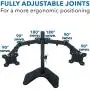 Mount-It! Dual Monitor Stand | 2 Monitor Mount Fits 19 20 21.5 24 27 29 32 Inch Computer Screens | Free Standing and Grommet Bases | Two Heavy Duty Tilt Swivel Height Adjustable Arms | VESA Compatible Mount-It! Dual Monitor Stand | 2 Monitor Mount Fits 19 20 21.5 24 27 29 32 Inch Computer Screens | Free Standing and Grommet Bases | Two Heavy Duty Tilt Swivel Height Adjustable Arms | VESA Compatible
