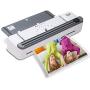 Nuova 2 in one Thermal Laminator/Paper Cutter, 13'' Max Width, Quick Warm-Up, White/Grey