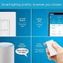 Lutron Caseta Smart Home Switch with Wallplate, Works with Alexa, Apple HomeKit, and Google Assistant | 5-Amp, for Ceiling and Exhaust Fans, LED Bulbs, Incandescent and Halogen | PDW-5ANS-WH-A | White