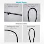ANNKE 4 Pack 30M/100ft All-in-One Video Power Cables, BNC Extension Surveillance Camera Cables for CCTV Security DVR System Installation, Free BNC RCA Connector and 100pcs Cable Clips Included (Black)