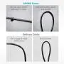 ANNKE 4 Pack 30M/100ft All-in-One Video Power Cables, BNC Extension Surveillance Camera Cables for CCTV Security DVR System Installation, Free BNC RCA Connector and 100pcs Cable Clips Included (Black)