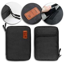 Electronics Organizer, OrgaWise Electronic Accessories Bag Travel Waterproof for iPad Mini, Kindle, Hard Drives, Cables, Chargers (Black-02)