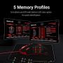 Redragon M901 Wired Gaming Mouse MMO RGB LED Backlit Mice 12400 DPI Perdition with 18 Programmable Buttons Weight Tuning for Windows PC Gaming (Black)