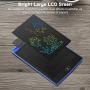 LCD Writing Tablet, Colorful 8.5 Inch Digital Ewriter Electronic Graphic Drawing Tablet Erasable Portable Doodle Writing Board for Kids Students Christmas Birthday Gifts (Deep Blue)