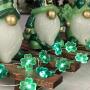 Irish Clover String Lights Decorating for St. Patrick’s Day, 10ft 40 LEDs Shamrock Green Bulbs, Battery-Powered with 9 Lighting Models Remote, Fairy Lighting Decorative for Indoor & Covered Outdoor