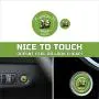 ToolEpic for Dodge Challenger Charger Scat Pack Decal Accessories 2015-2021 - Engine Start Stop Button Overlay Sticker Emblem - Push to Start Button Sublime Green Badge Cover - Perfect for Decals