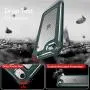 iPhone 6S Case, iPhone 6 Case with [ Screen Protector Tempered Glass x2Pack] SUPBEC Protective Phone Cover with Silicone PC+TPU Shockproof Rubber Heavy Duty Case for iPhone6 / iPhone6S-Clear Green