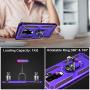 Galaxy S9 Case,Military Grade 16ft. Drop Tested Dual Layered Heavy Duty Cover with Magnetic Ring Kickstand Compatible with Car Mount Holder,Protective Phone Case for Samsung Galaxy S9 Purple