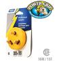 Camco PowerGrip Durable Electrical Adapter - Easy Grip for Simple and Safe Use, 30 AMP Male 15 AMP Female (55233), Yellow|Yellow