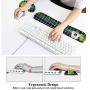 Meffort Inc Gaming Keyboard Wrist Pad & Mouse Wrist Rest Cushion Support Combo Set – Durable Ergonomic Anti Slip Non-Slip Base - Soccer