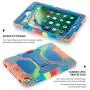 iPad Case 9.7 inch for 2017 iPad 5th Generation Case /2018 iPad 6th Generation Case/ 2016 iPad Pro Case / iPad Air 2 Case, Heavy Duty Shockproof Silicone Protect Case - Ice/Blue