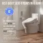 TOTO SW2044#01 C200 Electronic Bidet Toilet Cleansing Water, Heated Seat, Deodorizer, Warm Air Dryer, and PREMIST, Elongated, Cotton White