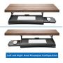 Mount-It! Keyboard Drawer Under Desk with Mouse Platform, Easy-Glide Sliding Under-Counter Computer Keyboard Tray 21 inch Wide