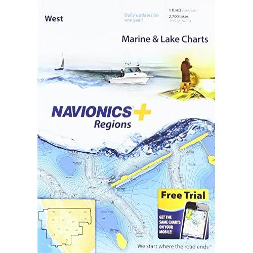Navionics Plus Regions West Marine and Lake Charts on SD/MSD