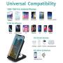 2 in 1 Wireless Charger,FDGAO 15W Fast Qi Wireless Charger Stand Compatible with iPhone 11/12/XR/XS/X/8/Airpods;Upright Wireless Charging Dock for Samsung Galaxy S20/S10/Note 20/Samsung Galaxy Buds