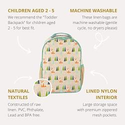 SoYoung Olive Fox Toddler Backpack | Preschool & Kindergarten Bookbag | Lightweight & Durable | Machine Washable | PVC, Phthalate, Lead & BPA Free