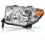 AUTOSAVER88 Headlight Assembly Compatible with 2007-2013 Toyota Tundra /2008-2017 Toyota Sequoia Chrome Housing Amber Reflector Clear Lens