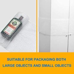 Fuxury Bubble Cushioning Wrap Roll Air Bubble Roll 2 Rolls 72 Feet Total,Perforated Every 12'',Included 20 Fragile Sticker Labels for Packaging Moving Shipping Boxes Supplies