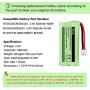 iMah BT184342/BT284342 Cordless Phone Battery Pack Compatible with Vtech AT&T BT18433/BT28433 BT1011 BT1018 BT1022 BT1031 CS6219 CS6229 DS6151 Motorola L602 L701 Handset, Pack of 3