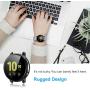 [2 Pack] Screen Protector Case for Samsung Galaxy Active 2 44mm, All-Around TPU Anti-Scratch Flexible Case Soft Protective Bumper Cover for Samsung Galaxy Watch Active 2. Clear and Black(44mm)