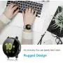 [2 Pack] Screen Protector Case for Samsung Galaxy Active 2 44mm, All-Around TPU Anti-Scratch Flexible Case Soft Protective Bumper Cover for Samsung Galaxy Watch Active 2. Clear and Black(44mm)