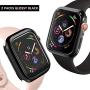 Goton Compatible iWatch Apple Watch Edge Case 40mm SE/Series 6/5 / 4 [No Screen Protector], (2 Packs) Soft TPU Shockproof Edge Case Cover Bumper Protector (Black and Black, 40mm)