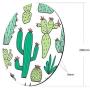 Cholaty Mouse Pad - Thick Natural Rubber Keyboard Mouse Mat Rectangle Non-Slip Rubber Base Mouse Pad Wrapping Edge Cactus Gaming Mouse Pad