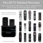 TotalMount Hole-Free Remote Holders - Eliminate Need to Drill Holes in Your Wall (for 2 or 3 Remotes - Black - Quantity 2)
