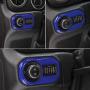 Front Light ABS Decor Cover Trim Interior Accessories Headlight Switch Button Trim for Jeep Wrangler JL JLU Gladiator JT 2018-2021 (Blue)