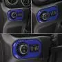 Front Light ABS Decor Cover Trim Interior Accessories Headlight Switch Button Trim for Jeep Wrangler JL JLU Gladiator JT 2018-2021 (Blue)