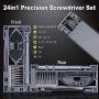 Precision Screwdriver Set Magnetic - Mini 24 in1 Professional Screw driver Tools Sets, PC Repair Tool Kit for Mobile Phone Tablet Computer Watch Camera Eyeglasses Electronic Devices DIY Hand Work