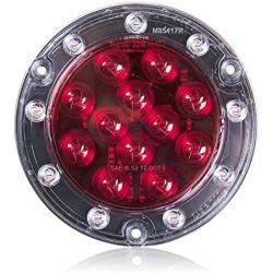 Maxxima M85417R Red 21 LEDs Ultra Thin Round Hybrid Lightning STT/Back-Up LED Light