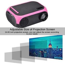 LED Projector,Portable Handheld Projector Mini HD 1080P Home Theater Projector,24-60 inch Projection Screen,for Family Entertainment(US)