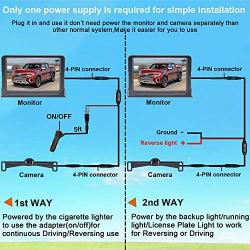 LeeKooLuu LK3 HD 1080P Backup Camera with Monitor Kit OEM Driving Hitch Rear/Front View Observation System for Cars,Trucks,Vans,Campers Waterproof Super Night Vision DIY Grid Lines