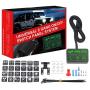 6 Gang Switch Panel Electronic Relay System Circuit Control Box Waterproof Fuse Relay Box Wiring Harness Assemblies for Car Auto Truck Boat Marine (Universal 6 Gang Button Switch Panel) (1)